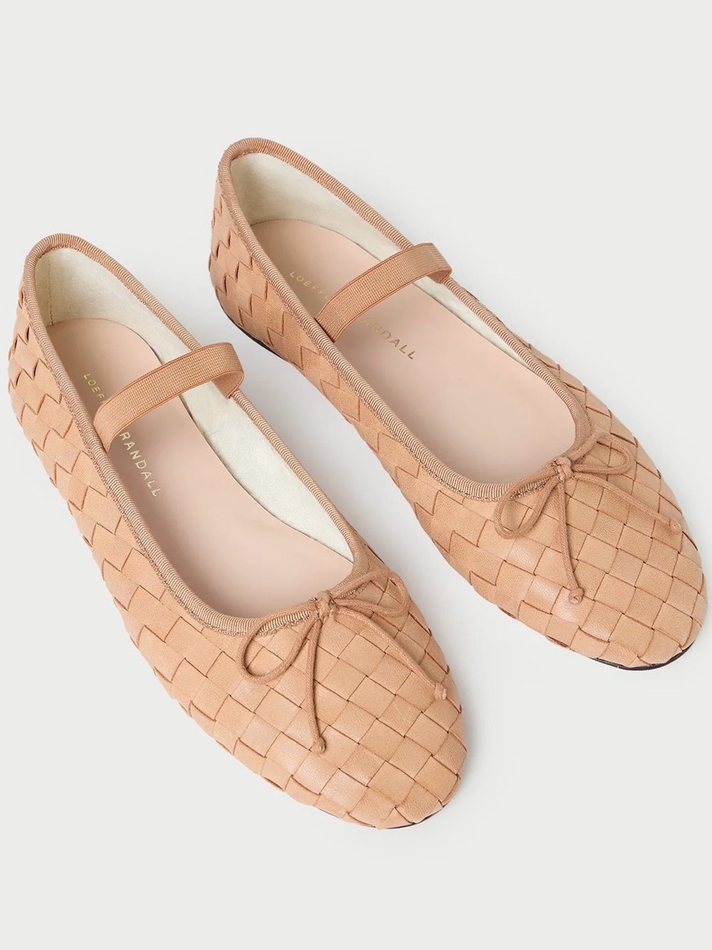 Loeffler Randall Leonie Honey Woven Ballet Flats